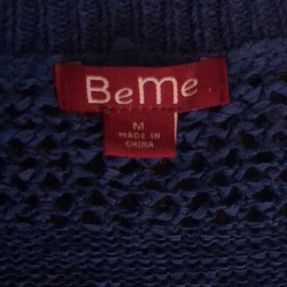 BeMe royal blue long knitted sweater - Picture 4 of 4